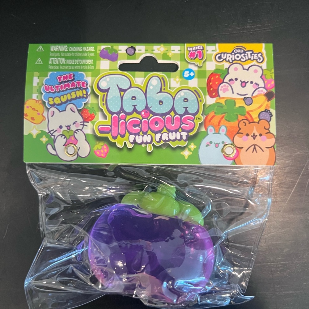 Fun Fruit Squishy Toy - Purple & Green